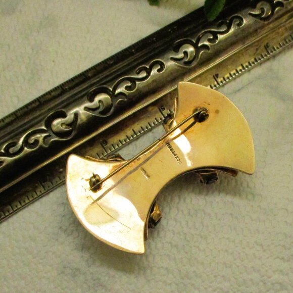 SCEPTRON Reinad Sterling Vermeil Book Piece Brooch ~ RARE Designer Brooch - Picture 15 of 16
